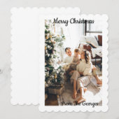 CHRISTMAS COLLAGE GREETCARD SAVE THE DATE (Vorne/Hinten)