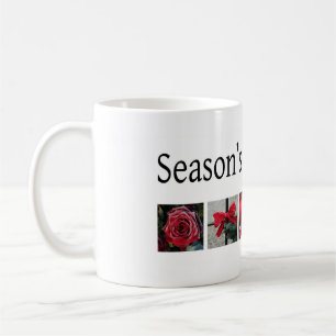 Christmas Collage in Red Kaffeetasse