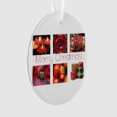 Christmas Collage in Red Ornament (Vorderseite)