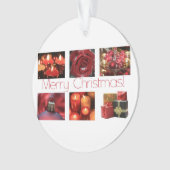 Christmas Collage in Red Ornament (Vorderseite)