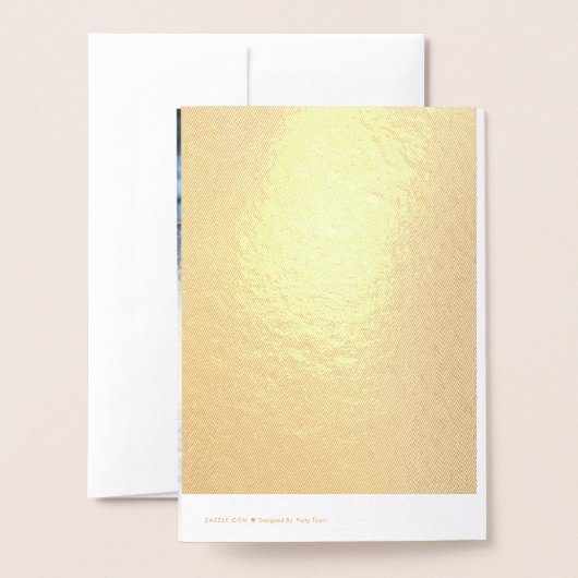 Christmas Collage Merry Ho Ho Red Folienkarte (Rückseite mit Umschlag)