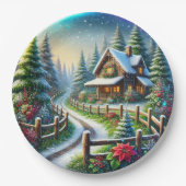 Christmas Collage Pappteller (Vorderseite)