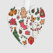 Christmas Collage Personalisiert Ornament (Vorderseite)