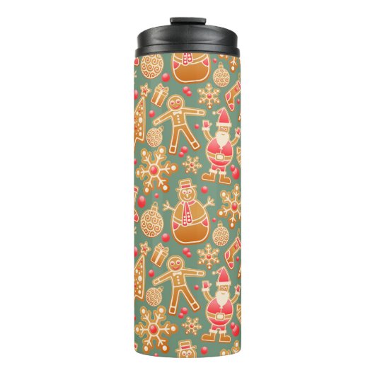 Christmas Collage Thermosbecher (Vorderseite)