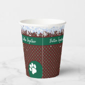 Christmas Collie Dog Reindeer Gift Graphic Pappbecher (Rechts)