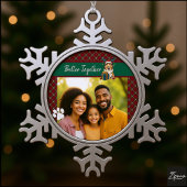 Christmas Collie Dog Reindeer Gift Graphic Schneeflocken Zinn-Ornament