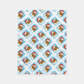 Christmas Collie Fleece Blanket (Vorderseite)