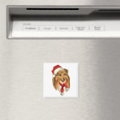 Christmas Collie Hund Magnet (In Situ (Geschirrspüler))