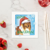 Christmas Collie Napkins Serviette (Beispiel)