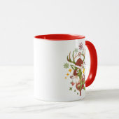 Christmas Colorful Deer Design Colored Tasse (VorderseiteRechts)