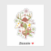 Christmas Colorful Deer Design Vinyl Aufkleber (Blatt)