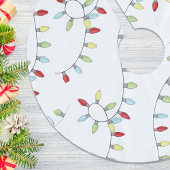 Christmas Colorful String Lights Polyester Weihnachtsbaumdecke