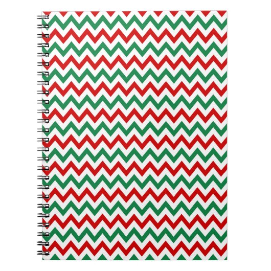 Christmas Colors Chevon Cover Notebook Journal Notizblock (Vorderseite)