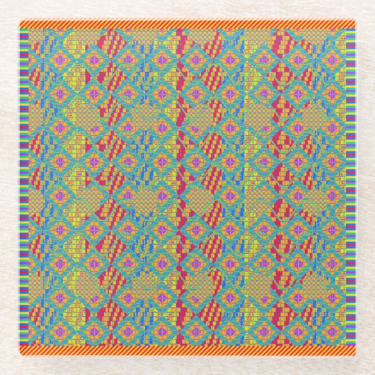 Christmas Colours Glasuntersetzer (Vorderseite)