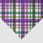 Christmas Colours Plaid Purple Green Blue Seidenpapier (Detail)