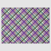 Christmas Colours Plaid Purple Green Blue Seidenpapier (Vorderseite)