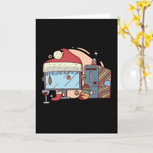 Christmas computer karte (Gelbe Blume)