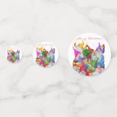 Christmas Confetti Happy Gnomes Party Konfetti (Rückseiten)