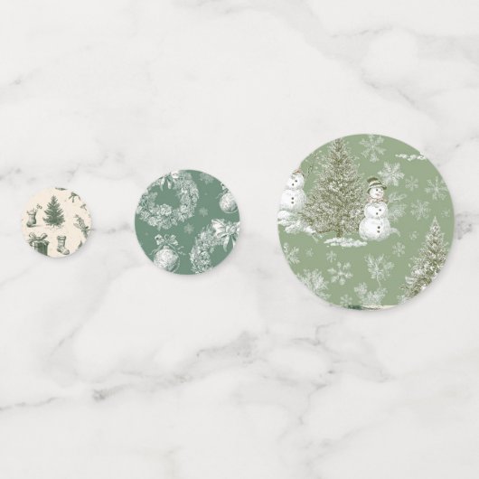 Christmas confetti konfetti (Rückseiten)