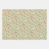 Christmas Confetti Polka Dot Wrapping Paper Set Geschenkpapier Set (Vorderseite)