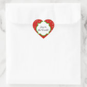 Christmas Confetti ・ Red Hot Cinnamon Sprinkles Herz-Aufkleber (Tasche)