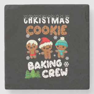 Christmas Cookie Baking Crew   Christmas present Steinuntersetzer