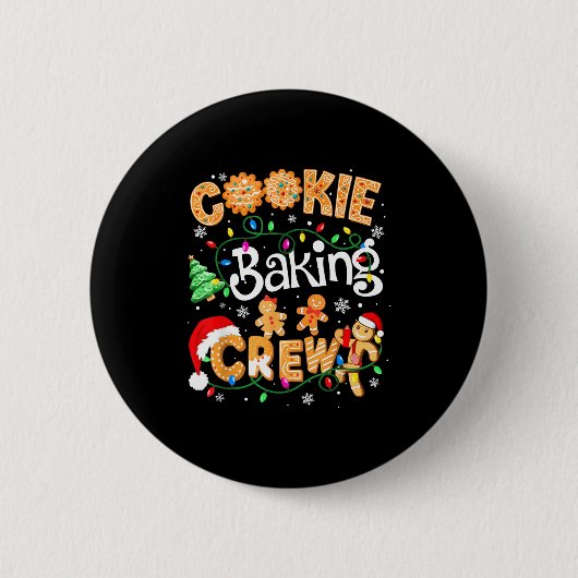 Christmas Cookie Baking Crew Cookie Crew Family Ch Button (Vorderseite)