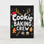 Christmas Cookie Baking Crew Family Baking Team Fu Karte (Vorderseite)
