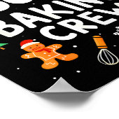 Christmas Cookie Baking Crew Family Baking Team Fu Poster (Ecke)