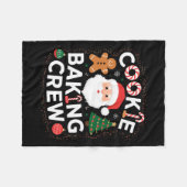 Christmas Cookie Baking Crew Family Christmas Baby Fleecedecke (Vorderseite (Horizontal))