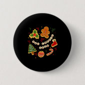 Christmas Cookie Baking Crew For Women Basker Seni Button (Vorderseite)