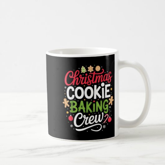 Christmas Cookie Baking Crew Mom Funny Proud Holid Kaffeetasse (Rechts)