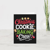 Christmas Cookie Baking Crew Mom Funny Proud Holid Karte (Vorderseite)