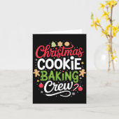Christmas Cookie Baking Crew Mom Funny Proud Holid Karte (Gelbe Blume)