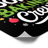 Christmas Cookie Baking Crew Mom Funny Proud Holid Poster (Ecke)