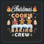 CHRISTMAS COOKIE BAKING CREW QUADRATISCHER AUFKLEBER<br><div class="desc">Die Weihnachtsdesign COOKIE BAKING CREW ist das perfekte Outfit für die Weihnachtszeit. Für Hobbybäcker,  Kekse,  Lebkuchen und Konditoreiliebhaber. Ideal für Weihnachts-Party und Familienessen.</div>