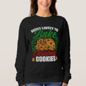 Christmas Cookie Baking Gingerbread Cookie  Baker Sweatshirt (Vorderseite)