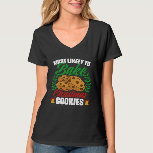 Christmas Cookie Baking Gingerbread Cookie  Baker T-Shirt (Vorderseite)