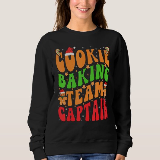 Christmas Cookie Baking Team Captain Sweatshirt (Vorderseite)
