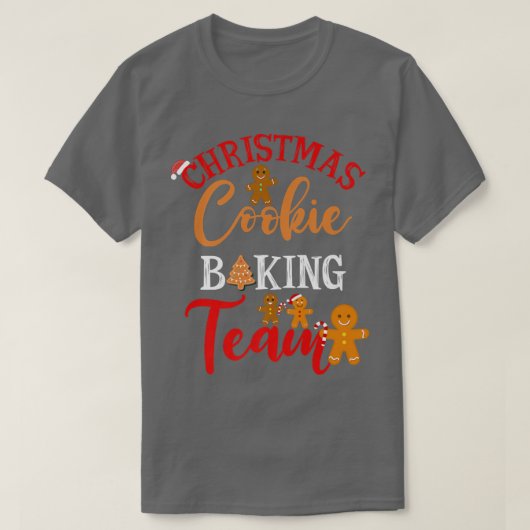 Christmas Cookie Baking Team for Kids and Adults T-Shirt (Design vorne)