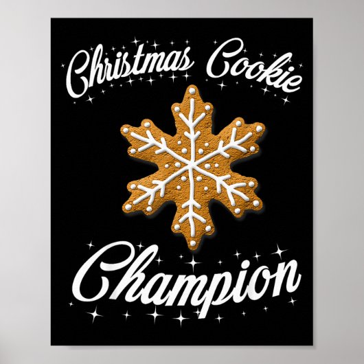 Christmas Cookie Chamon Baker Poster (Vorne)