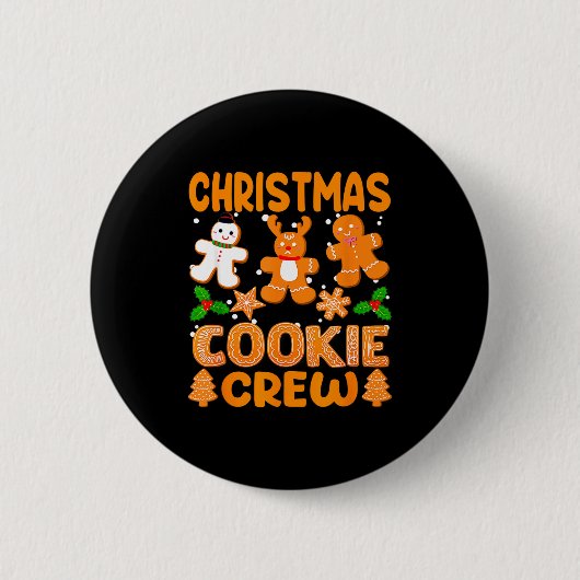 Christmas Cookie Crew Baking Team New Xmas Bakers Button (Vorderseite)