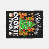Christmas Cookie Crew Baking Team New Xmas Bakers  Fleecedecke (Vorderseite (Horizontal))
