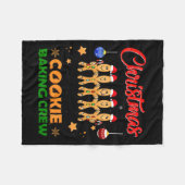 Christmas Cookie Crew Baking Team New Xmas Bakers  Fleecedecke (Vorderseite (Horizontal))