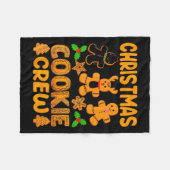 Christmas Cookie Crew Baking Team New Xmas Bakers Fleecedecke (Vorderseite (Horizontal))