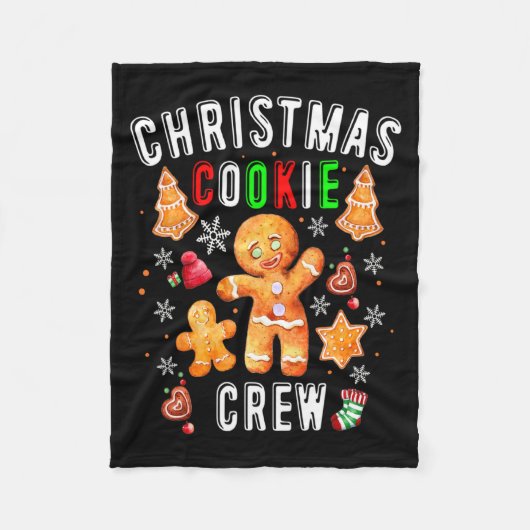 Christmas Cookie Crew Baking Team New Xmas Bakers  Fleecedecke (Vorderseite)