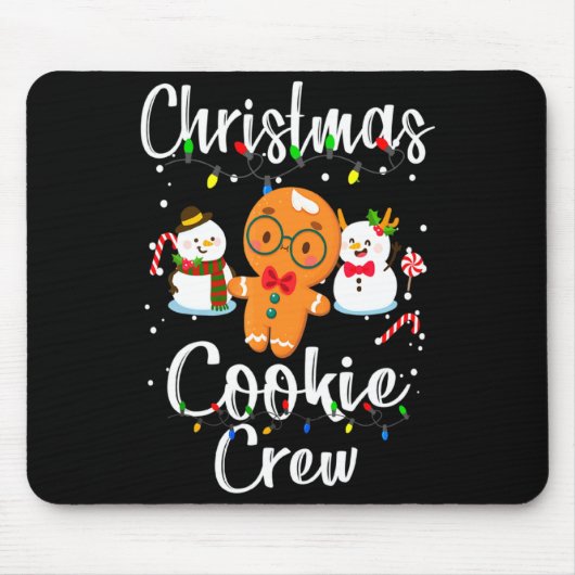 Christmas Cookie Crew Baking Team New Xmas Bakers  Mousepad (Vorne)