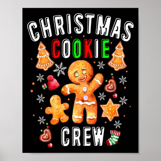 Christmas Cookie Crew Baking Team New Xmas Bakers Poster (Vorne)