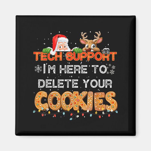 Christmas Cookie Crew Pajamas Tech Baking Family F Magnet (Vorne)