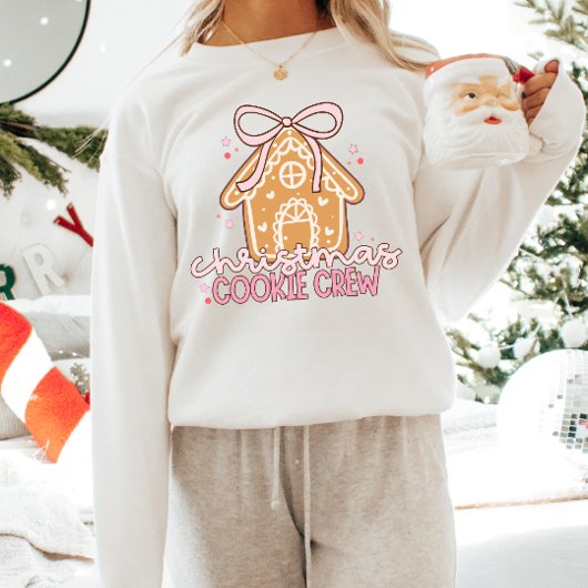 Christmas Cookie Crew rosa Coquette Sweatshirt